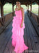 Elegant Spaghetti Strap A-line Long Prom Dress,PD37959