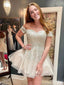 Elegant Off-shoulder A-line Short Mini Homecoming Dress, HD3144