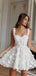 Gorgeous White Lace A-line Short Homecoming Dress, HD32775