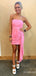 Simple Strapless A-line Short Homecoming Dress, HD32778