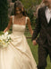 Elegant Pleated Empire Waist A-line Wedding Dress, WD3220