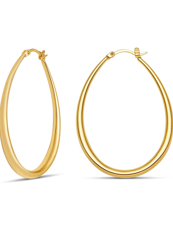 Polished Hoop Earrings