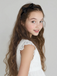 Girls Satin Bow Headband, Wedding Flower Girl Hair Accessory