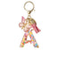 Custom Colorful Initial Keychain with Butterfly & Tassel