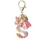 Custom Colorful Initial Keychain with Butterfly & Tassel