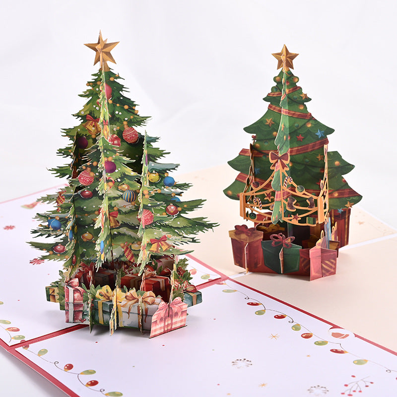Festive 3D Christmas Pop-Up Card , Perfect for Holiday Greetings