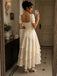 Elegant Ivory Sweetheart Ruffles A-line Evening Dress, PD28231233