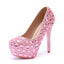 Women's Wedding Shoes Decorative Wedding Heels Rhinestoned Bridal Shoes