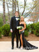 Sparkly Black Beaded Strapless Cutout Mermaid Prom Dress, Evening Dress, PD3823025