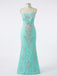 Gorgeous Blue Strapless Beaded Ruffled Tiered Prom Ball Gown, Evening Dress, PD3823009