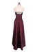 Gothic Burgundy Strapless Strarry A-line Tulle Prom Dress, Evening Dress, PD28231227