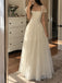 Elegant Cap Sleeves A-line Tulle Wedding Dress, WD32253