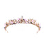 Delicate Floral Crown for Flower Girls – Gold Hair Vine with Crystals