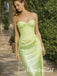 Elegant Lime Green Strapless Lace Corset Mermaid Long Prom Dress, Evening Dress, PD3823035