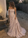 Elegant Dusty Pink Off Shoulder Corset A-line Prom Dress with Floral Embroidery, Evening Dress, PD28231270