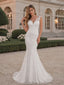 Elegant Sleeveless Mermaid Lace Up Popular  Lace Wedding Dresses, WD0142