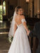 Elegant Floral Lace Off the Shoulder A-line Wedding Dress, WD3227