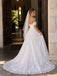 Elegant Floral Lace Off the Shoulder A-line Wedding Dress, WD3227