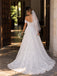 Elegant Floral Lace Off the Shoulder A-line Wedding Dress, WD3227