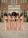 Sexy Pink Long Sleeves Sweetheart Lace Appliques Mermaid Bridesmaid Dress, PD2823095