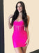 Sparkly Hot Pink Sequins Bodycon Short Homecoming Dress, HC382295