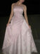 Elegant Pink Lace Appliques Strapless A-line Evening Dress, Prom Dress, PD28231222