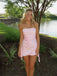 Elegant Pink Strapless A-line Short Mini Homecoming Dress, HD32670