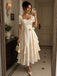 Elegant Ivory Sweetheart Ruffles A-line Evening Dress, PD28231233