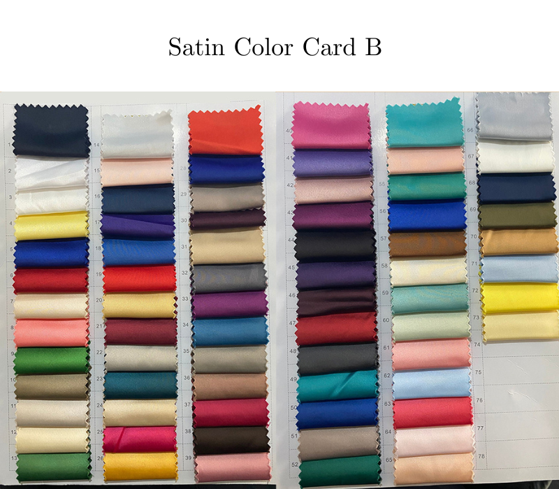 Satin Fabric Swatch (A/B/C), FS001