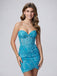 Elegant Pink Lace Strapless Short Mini Homecoming Dress, HC382308