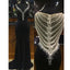 Beaded Sparkly Gorgeous Black Charming Prom Gown Dresses. PD00259
