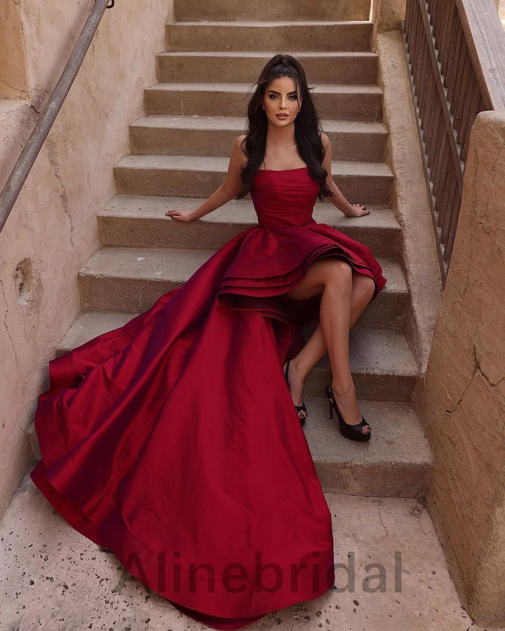 Sexy Strapless Sleeveless A-line Short Prom Dress, PD3587