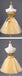 Fashion Gold Sequin Short Cute homecoming prom dresses, CM0029