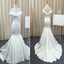 Mermaid Stain Ivory Simple Charming Elegant Cheap Wedding Dresses Bridal Gown, WD0154