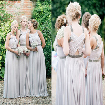 New Arrival A-line Chiffon Elegant For Wedding Bridal Bridesmaid Dresses. AB091