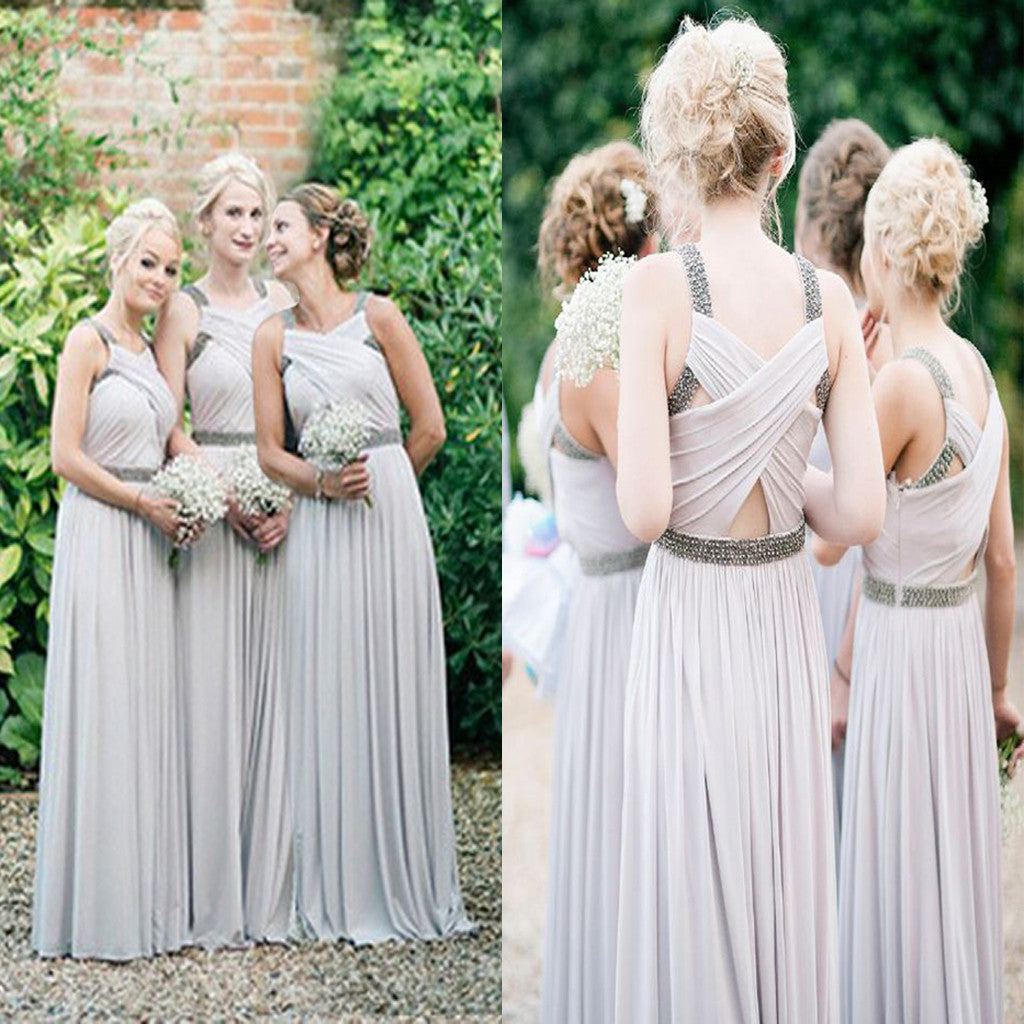 New Arrival A-line Chiffon Elegant For Wedding Bridal Bridesmaid Dresses. AB091