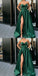 A-Line Best Sale Popular Sweetheart Dark Green Long Prom Dresses PD0938