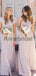 A-line Mismatched Chiffon Simple Cheap Formal Bridesmaid Dresses AB4236