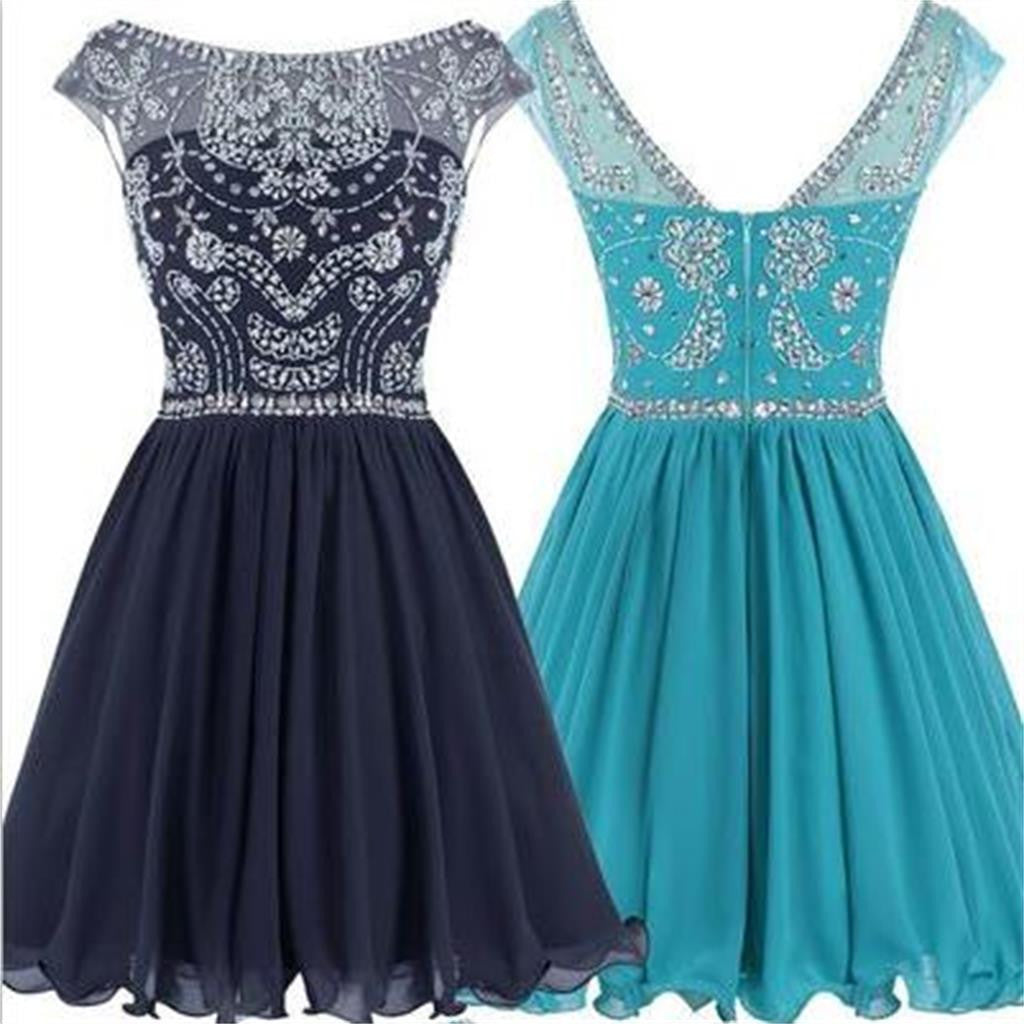 Short V-back Popular Junior Graduation Sweet 16 Cocktail Homecoming Dresses,PD0001