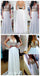 White Chiffon Lace V- Back Cheap Beach Wedding Party Wedding Dresses,PD0108