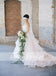 Fashion Lace Top Ruffles Ball Gown Sweetheart Straps Wedding Dresses , AB1154