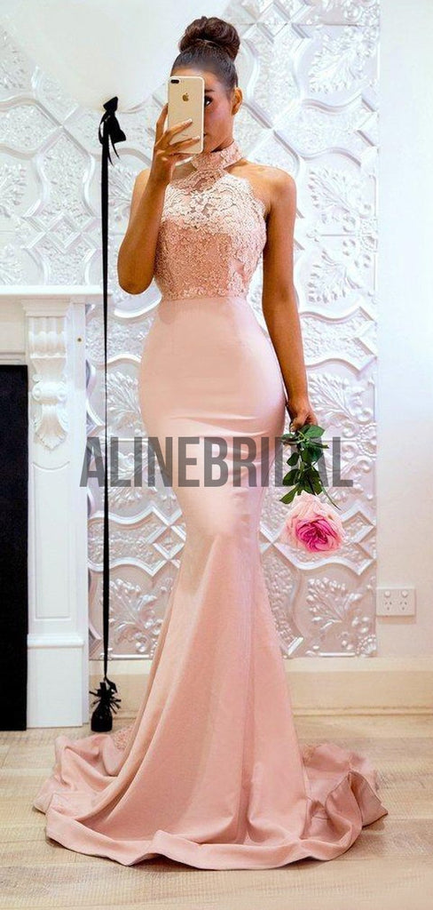 High Nick Hater Lace Mermaid Fashion Bridesmaid Dresses, AB4020