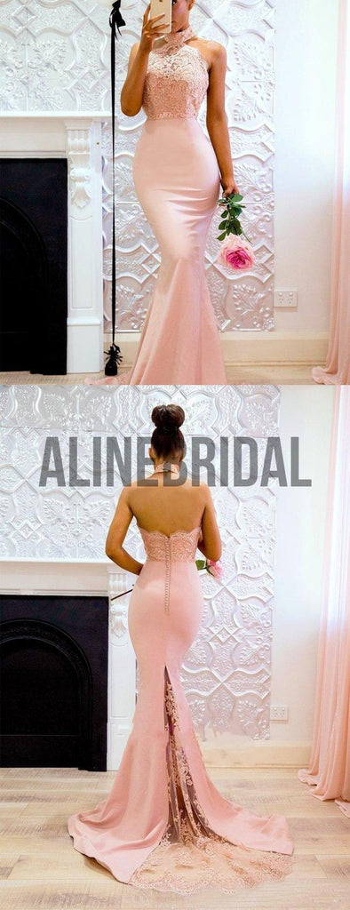 High Nick Hater Lace Mermaid Fashion Bridesmaid Dresses, AB4020