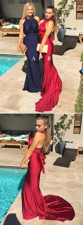 Mismatched Jersey Mermaid Formal Party Prom Dresses,PD00118