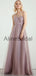 One Shoulder Tulle Long Elegant Formal Bridesmaid Dresses AB4246