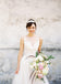 See Through Round Neck Sleeveless Lace Applique Ball Gown Wedding Dresses, WD0119