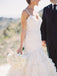 Stunning Lace Bead Ruffles Tulle Spaghetti Strap Wedding Dresses, AB1158