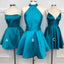 Teal Soft Satin Mismatched Homecoming Dresses ,HD0016