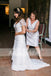 Ivory Lace Tiered Skirts Short Sleeve V-back Vintage Wedding Dresses, AB1132