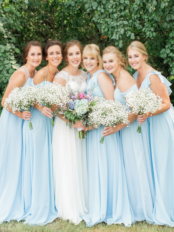 Multi Style Chiffon Long A-line Bridesmaid Dresses, BD3016